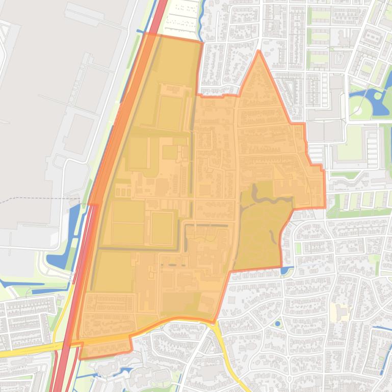 Kaart van de buurt Voscuyl.