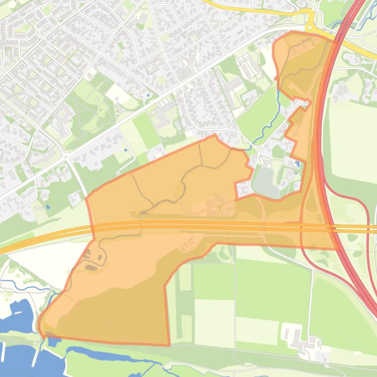 Kaart van de buurt Vosdal.