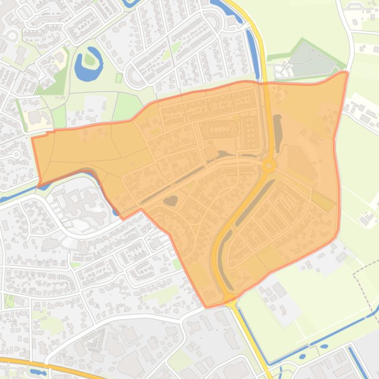 Kaart van de buurt Vossenakker-De Pal.