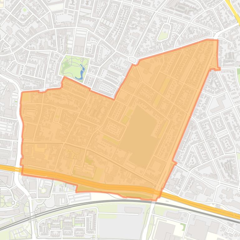 Kaart van de buurt Vossenberg.