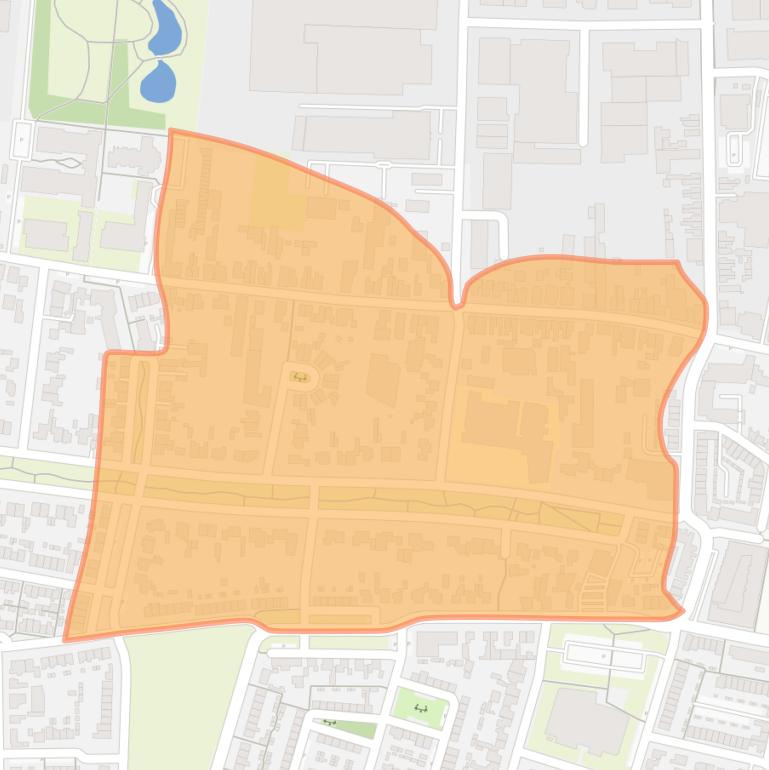 Kaart van de buurt Vossenberg (oost).