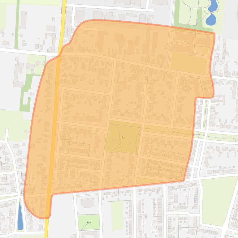 Kaart van de buurt Vossenberg (west).