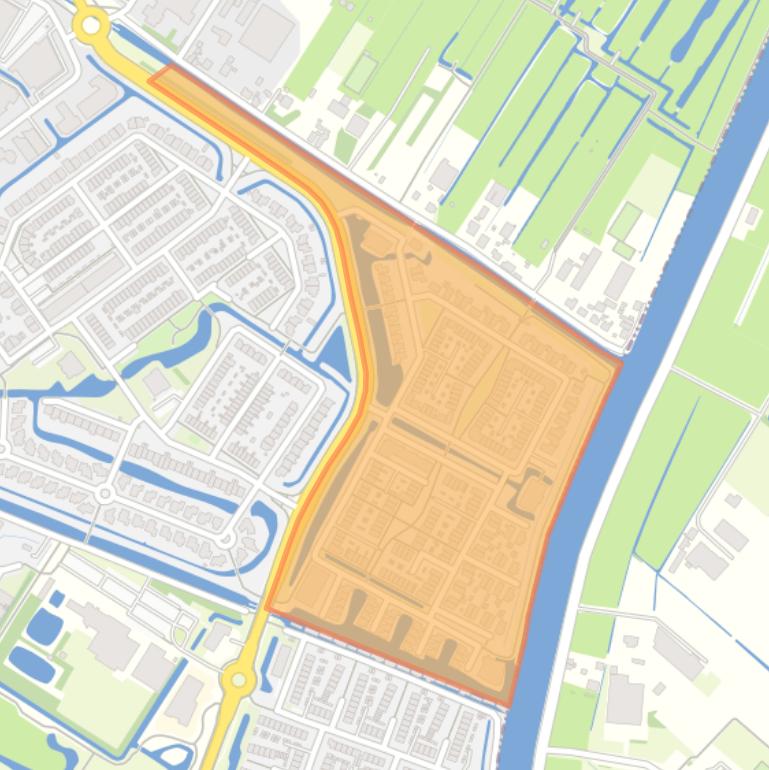 Kaart van de buurt Vossepolder.