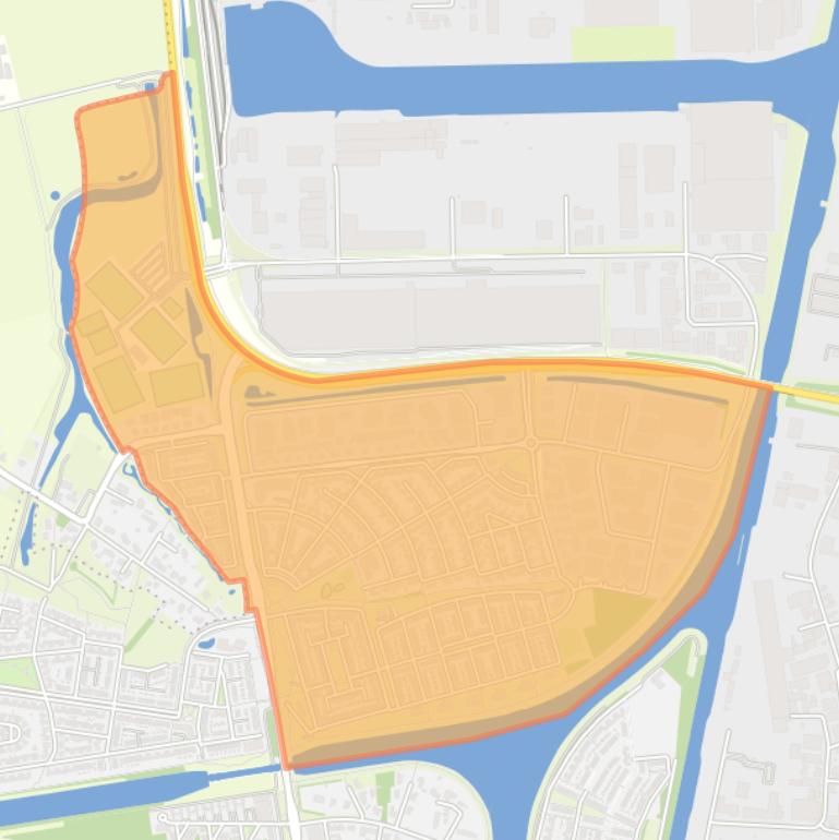 Kaart van de buurt Vrachelen-Noord.