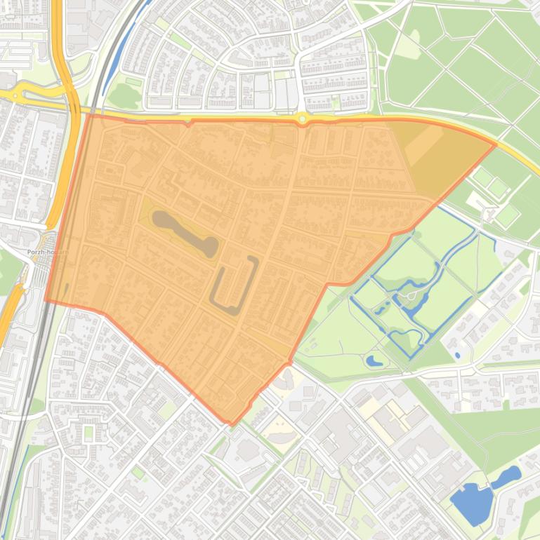 Kaart van de buurt Vredeveld Noord.