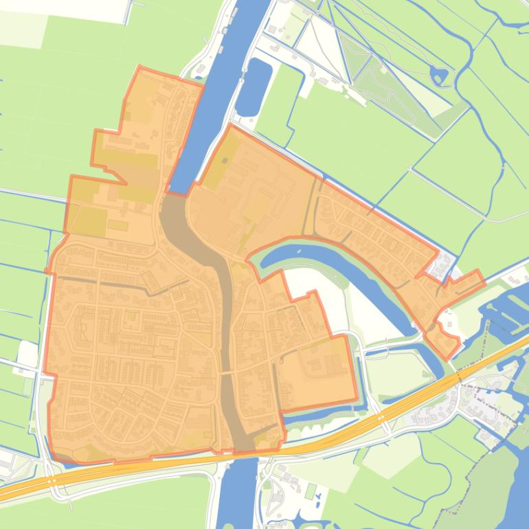 Kaart van de buurt Vreeland Dorp.
