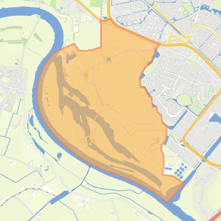 Kaart van de buurt Vreugderijk.