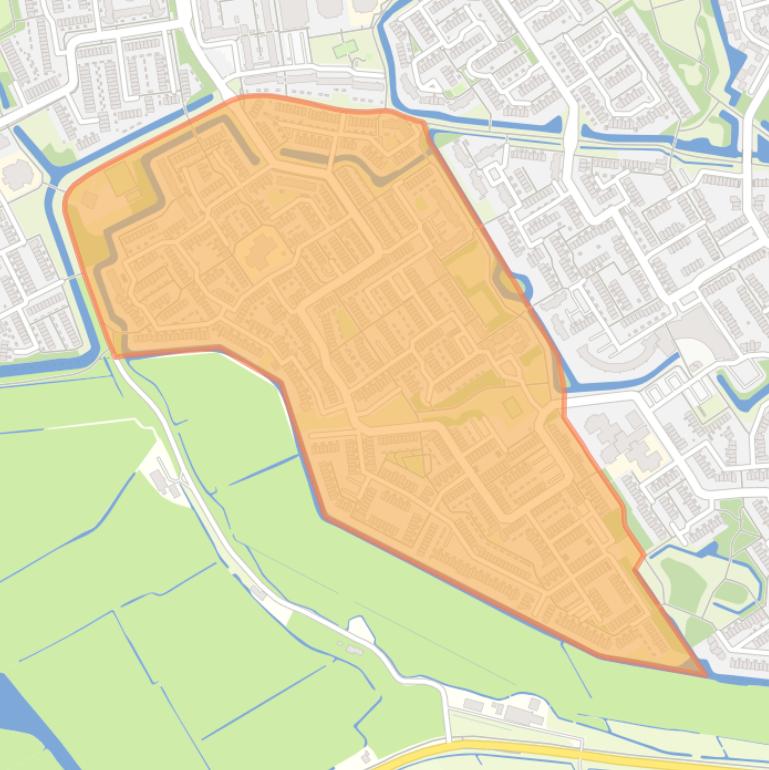 Kaart van de buurt Vriesland.