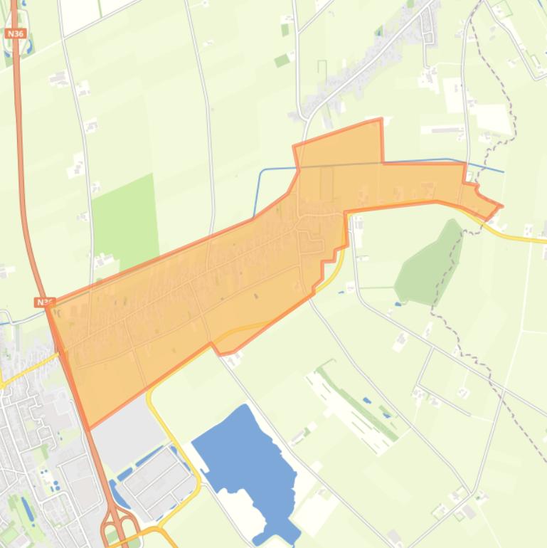 Kaart van de buurt Vriezenveen Oosteinde en Slot.