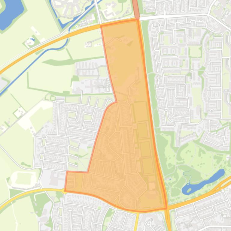 Kaart van de buurt Vriezenveenseweg en omgeving Haghoek Oost.