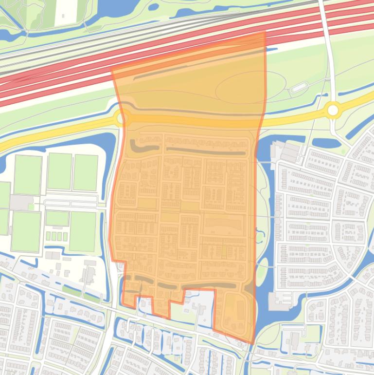 Kaart van de buurt Vrijheidsakker.