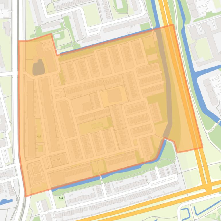 Kaart van de Vrijheidsbuurt.