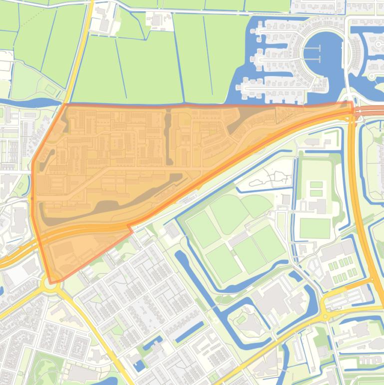 Kaart van de buurt Vrijheidswijk-Oost.