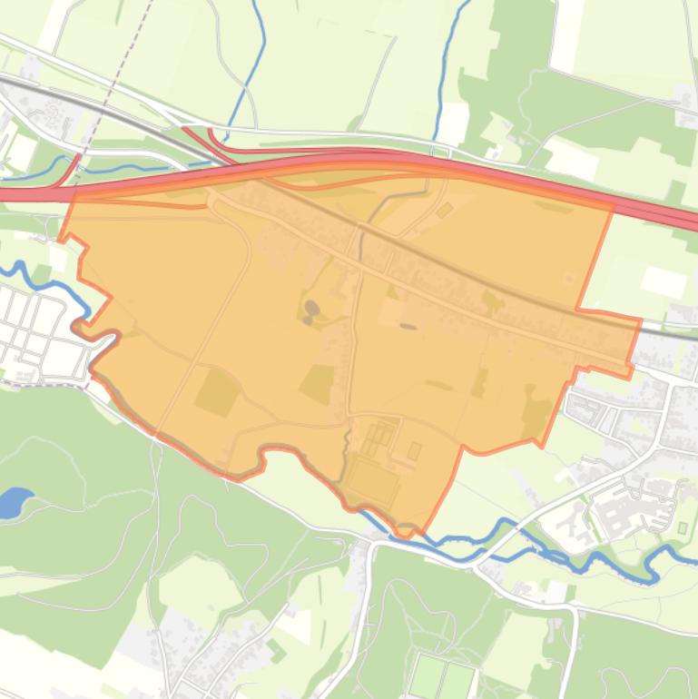 Kaart van de buurt Vroenhof.