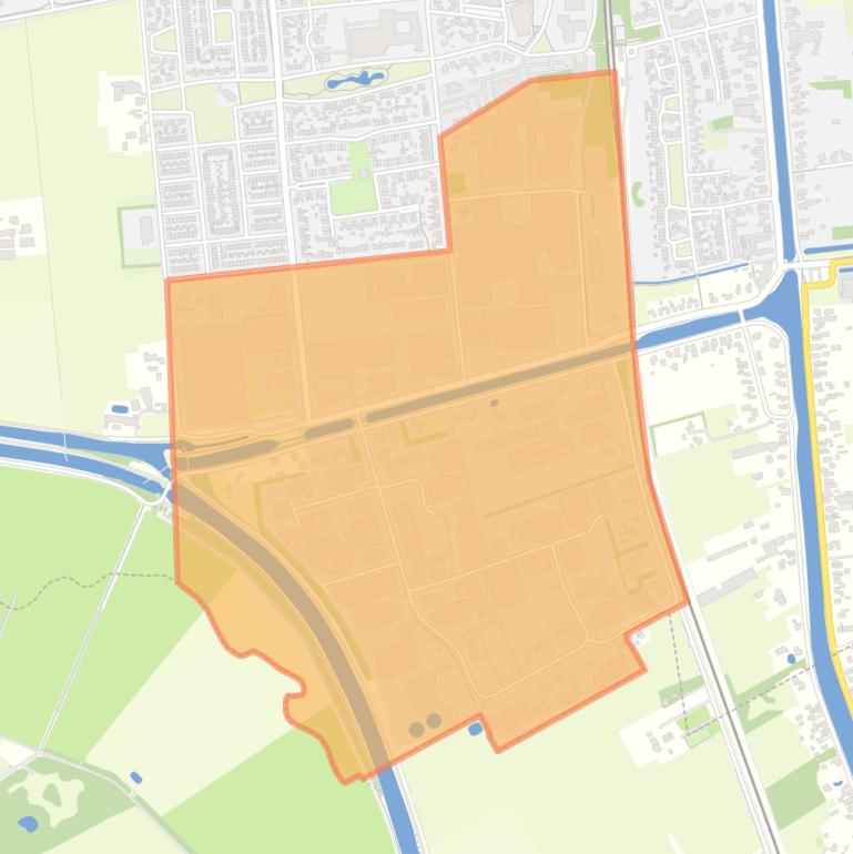 Kaart van de buurt Vroomshoop Industrieterein.