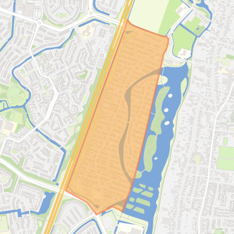 Kaart van de buurt Vroonermeer-Noord.