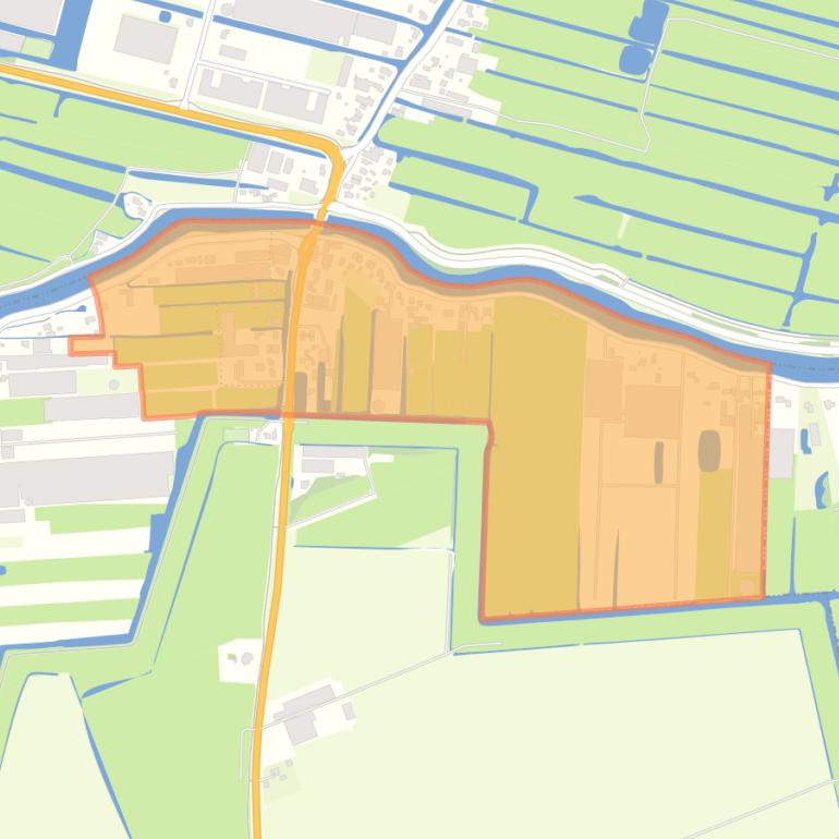 Kaart van de buurt Vrouwenakker.