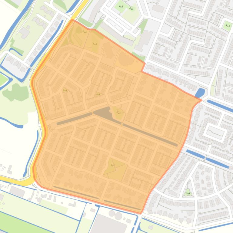 Kaart van de buurt Vrouwenpolder.