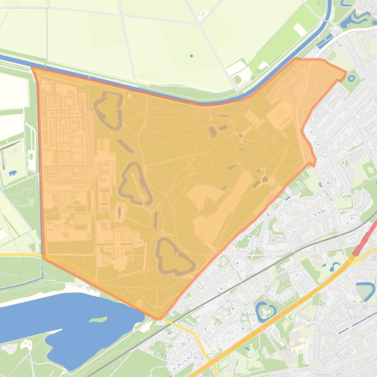 Kaart van de buurt Vughtse Heide en Lunetten.