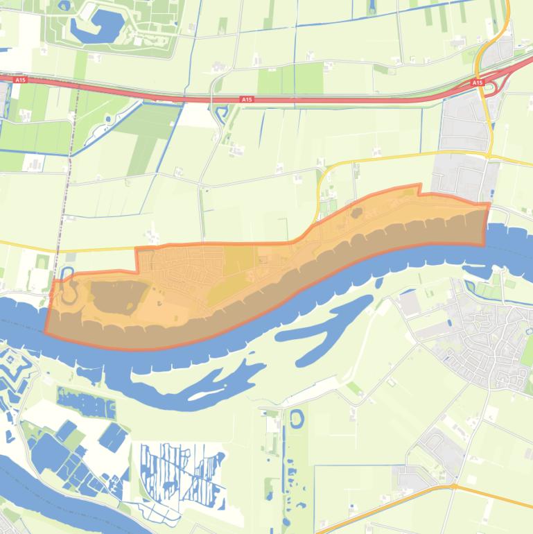 Kaart van de buurt Vuren.