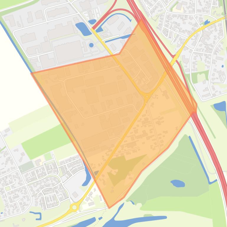 Kaart van de buurt Waardenburg-West.