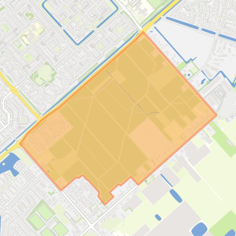 Kaart van de buurt Waarderhout.