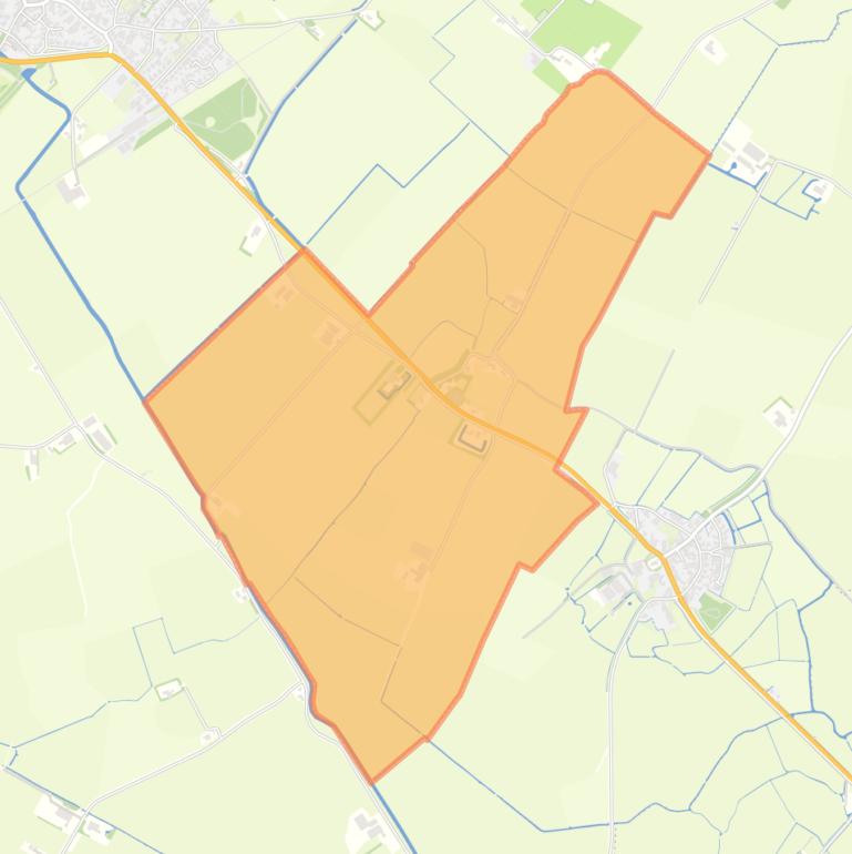 Kaart van de buurt Waaxens.