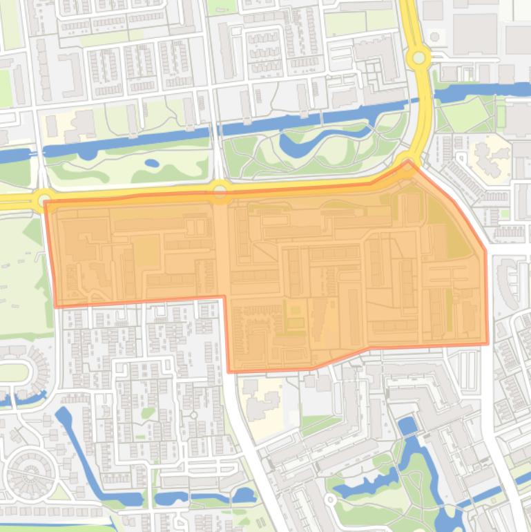 Kaart van de Waddenbuurt.