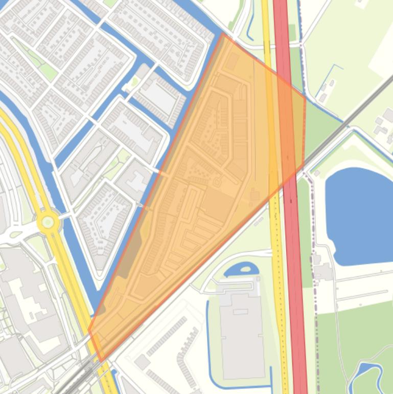 Kaart van de Waddeneilandenbuurt.