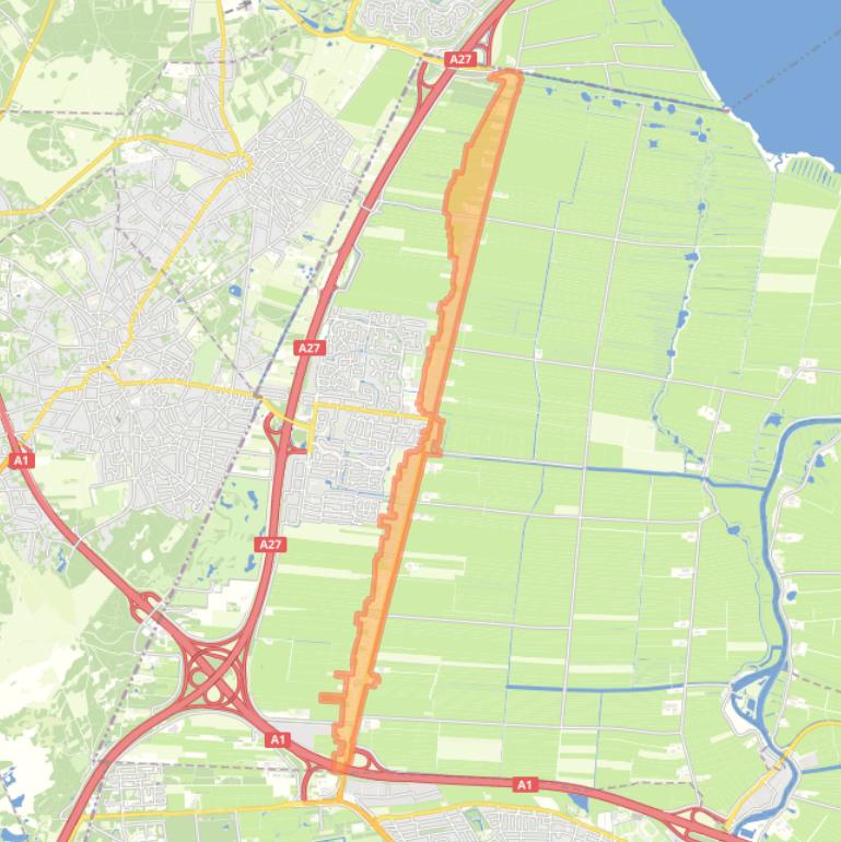Kaart van de buurt Wakkerendijk-Meentweg.