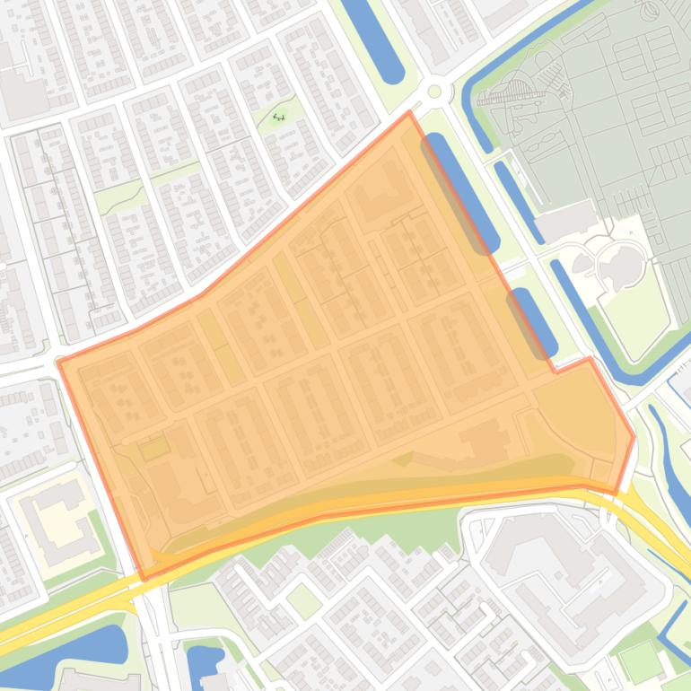 Kaart van de buurt Waldeck Pyrmontweg en omgeving.