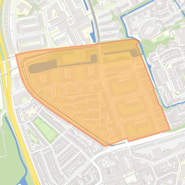 Kaart van de buurt Waldeck-Zuid.