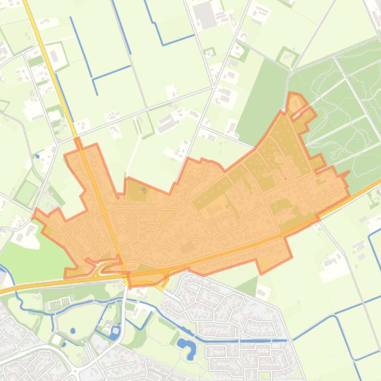 Kaart van de buurt Walsberg.