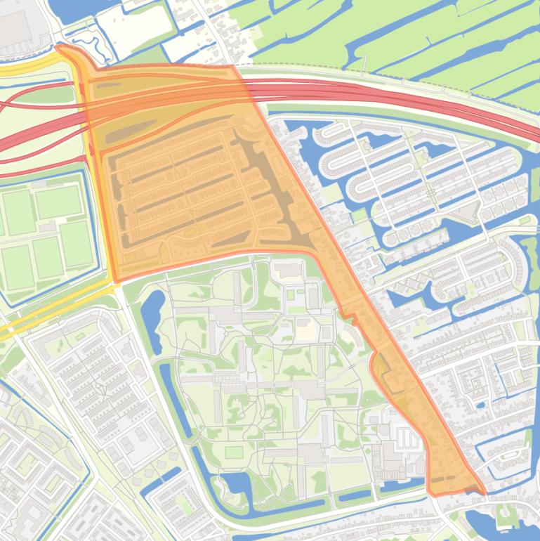 Kaart van de Walvisbuurt.