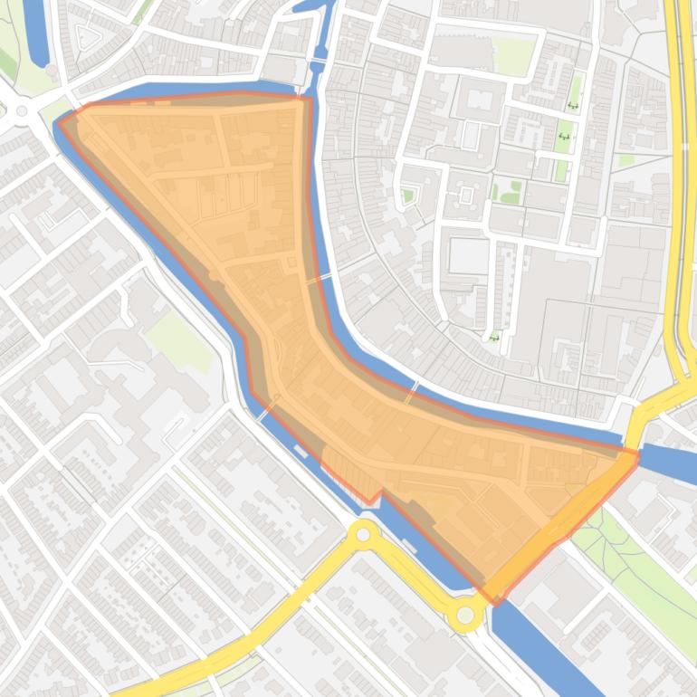 Kaart van de Walvisbuurt.