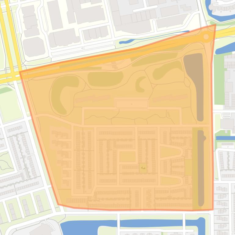 Kaart van de Walvisvaarderbuurt.