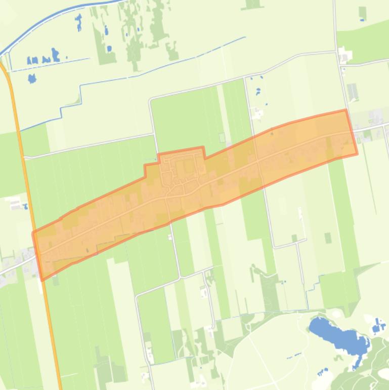 Kaart van de buurt Wapserveen midden.