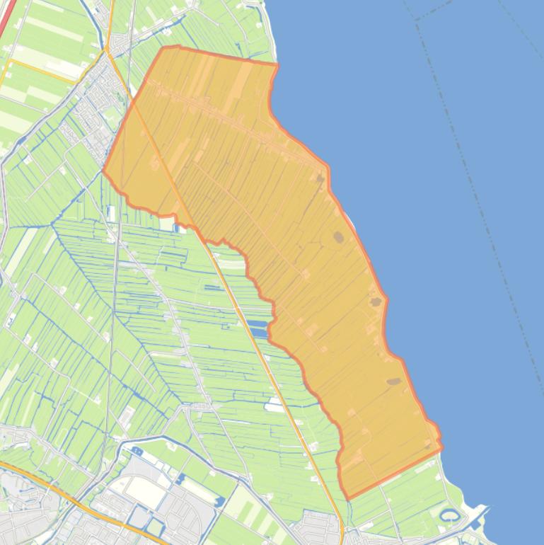 Kaart van de buurt Warder.