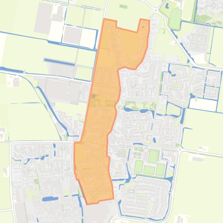 Kaart van de buurt Warmenhuizen-Centrum.