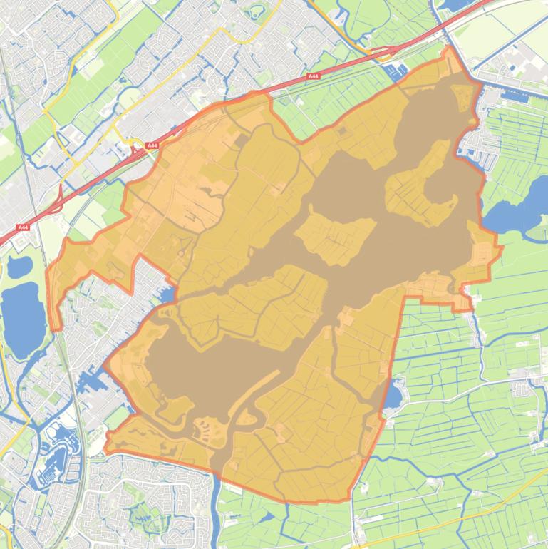Kaart van de buurt Warmond buitengebied-Oosteinde.