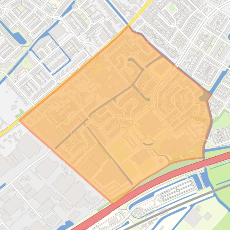 Kaart van de buurt Wasbeek.