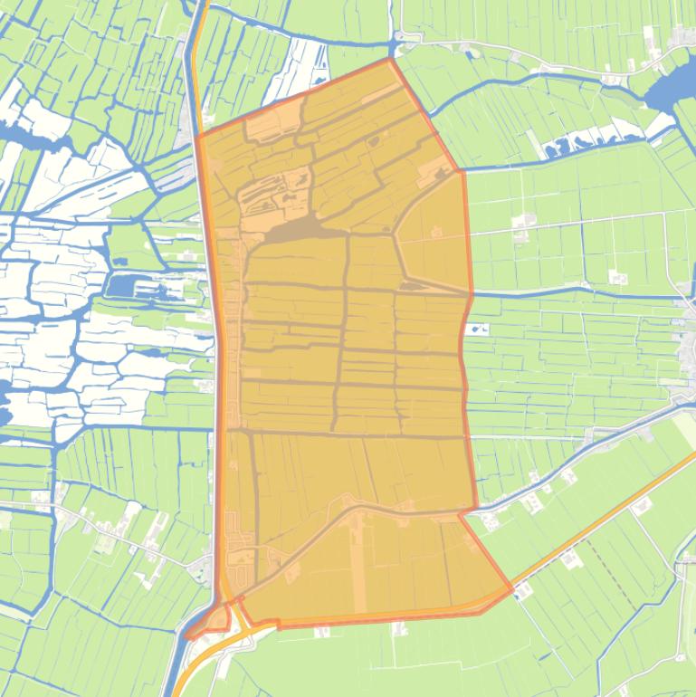 Kaart van de buurt Watergang.