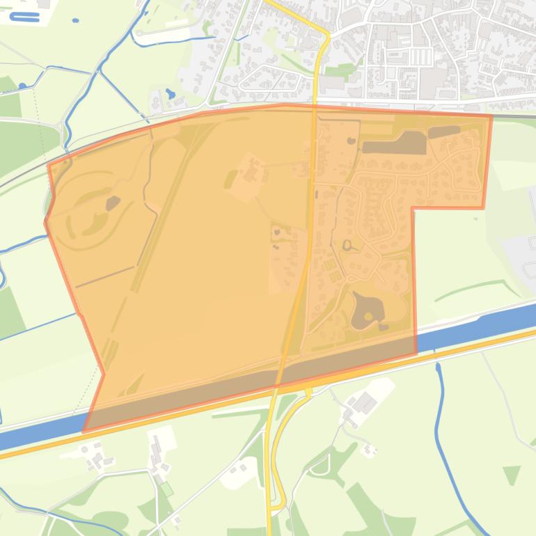 Kaart van de buurt Waterhoek.