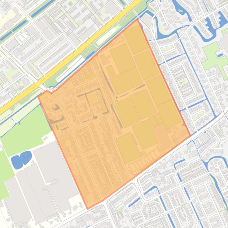 Kaart van de buurt Wateringen Noord en Ambachtshof.