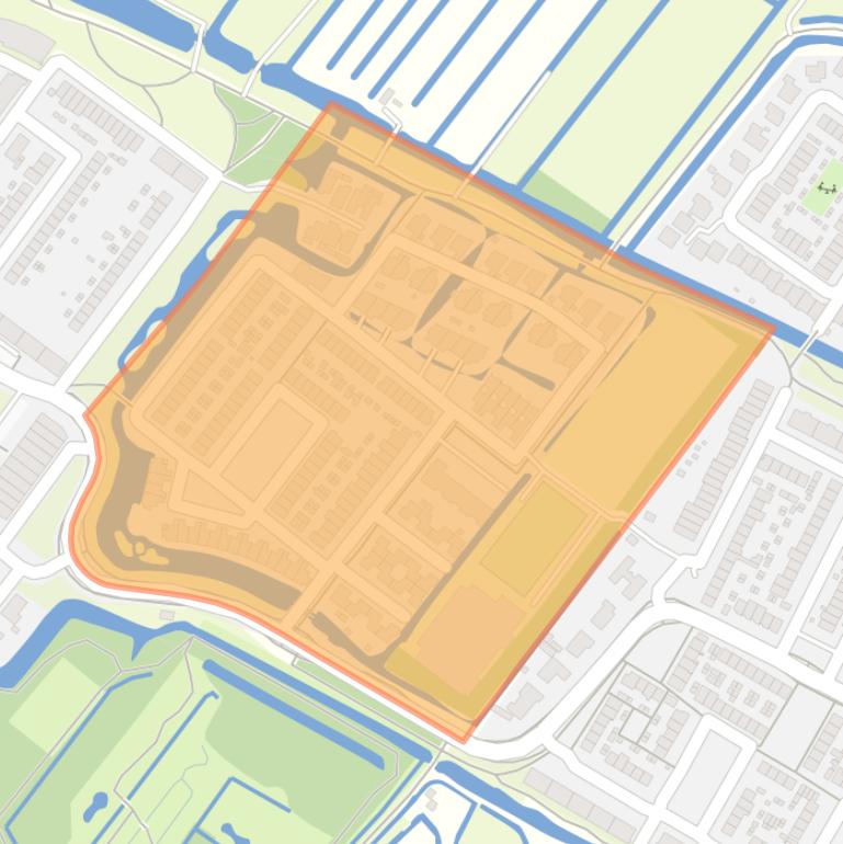 Kaart van de buurt Waterland.