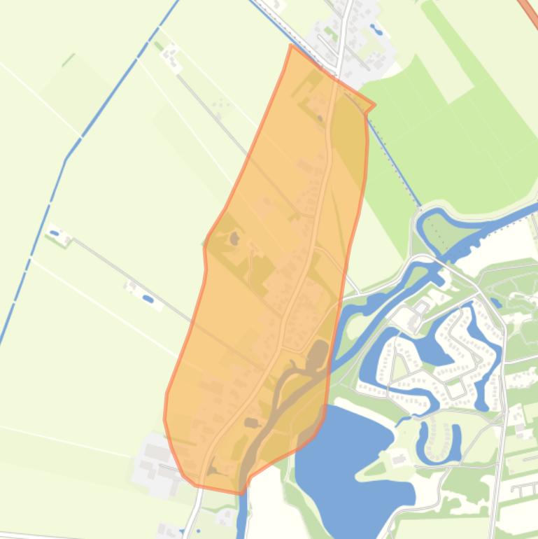 Kaart van de buurt Wedderveer.