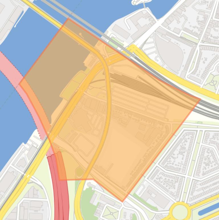 Kaart van de buurt Weeskinderendijk en Dokweg.