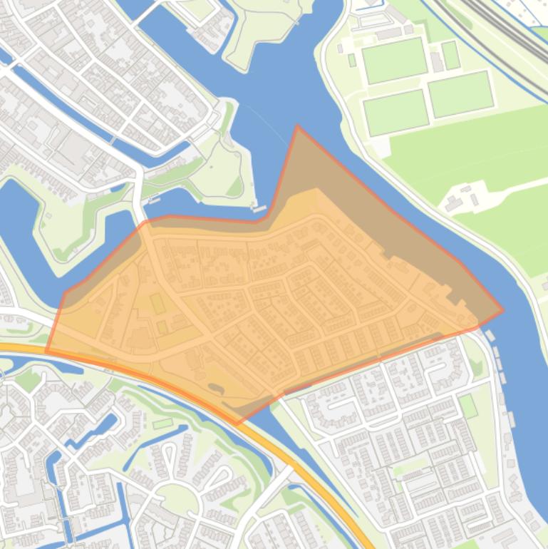 Kaart van de buurt Weesp-Zuid II.