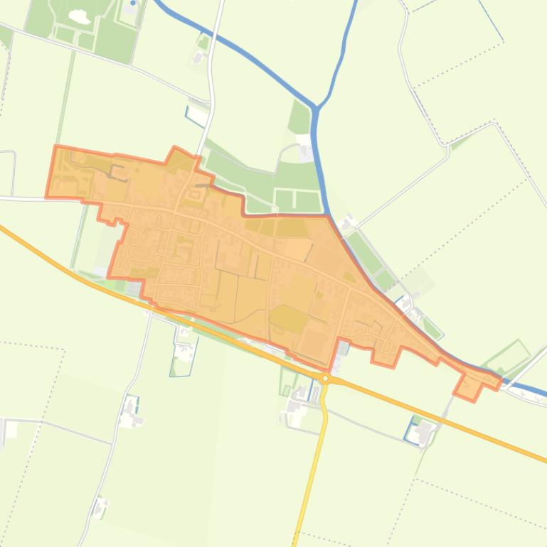 Kaart van de buurt Wehe - Den Hoorn.