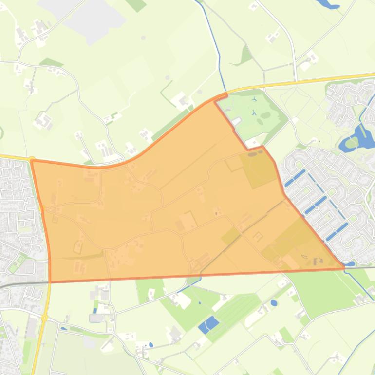 Kaart van de buurt Wehl - oost.